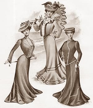 How a Girl Should Dress in 1902,Magazine Article with Print