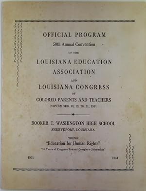 [African- Americana] Official Program 50th Annual Convention of the Louisiana Education Associati...