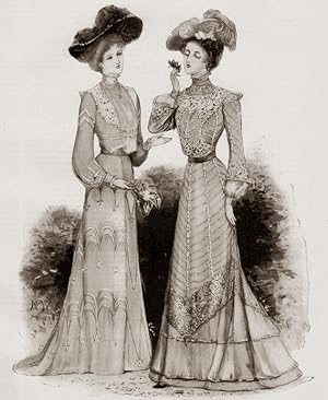 Womens Fashion in 1902,Magazine Article with Print