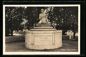 Bild des Verkufers fr Ansichtskarte Solothurn, Soldatendenkmal Den Beschtzern der Heimat 1914-1918 zum Verkauf von Bartko-Reher