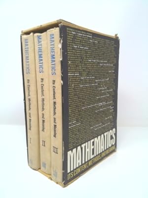 Immagine del venditore per Mathematics, its content, methods, and meaning Edited by A D Aleksandrov, A N Kolmogorov [and] M A Lavrent'ev Translated by S H Gould and T Bartha venduto da ThriftBooksVintage