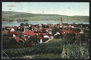 Bild des Verkufers fr Ansichtskarte Steckborn, Teilansicht mit Seeblick zum Verkauf von Bartko-Reher