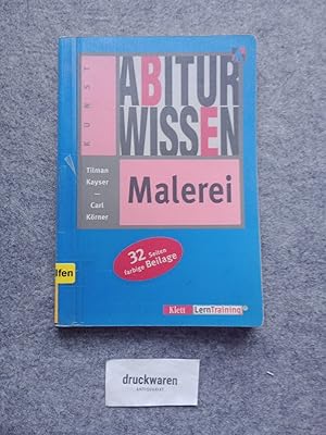 Bild des Verkufers fr Abiturwissen Malerei. Klett-LernTraining Abiturwissen : Kunst. zum Verkauf von Druckwaren Antiquariat