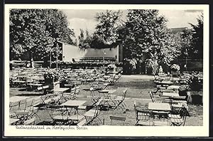 Ansichtskarte Berlin, Zoologischer Garten, Gartenrestaurant, Budapester Strasse 20