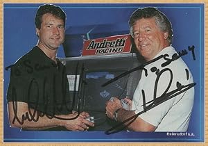 Imagen del vendedor de Mario Andretti & Michael Andretti - Signed magazine photo a la venta por PhP Autographs