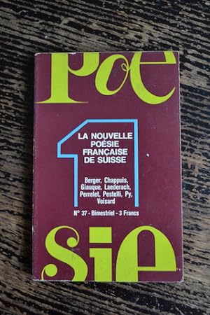 Seller image for Posie 1 N37/ La nouvelle posie franaise de Suisse for sale by Un livre en poche