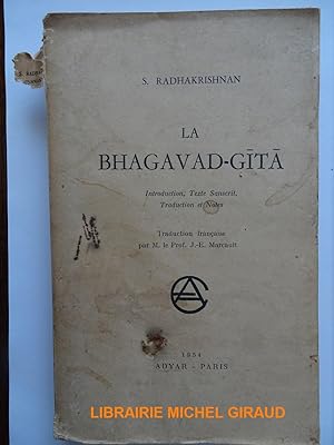 Image du vendeur pour La Bhagavad-Gita mis en vente par Librairie Michel Giraud