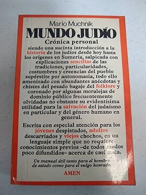 Seller image for Mundo judio for sale by SoferBooks