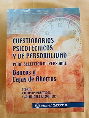 Imagen del vendedor de CUESTIONARIOS PSICOTECNICOS Y DE PERSONALIDAD PARA SELECCION DE PERSONAL BANCOS Y CAJAS DE AHORROS a la venta por SUEOS DE PAN