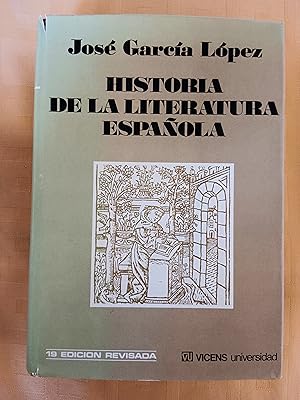 Imagen del vendedor de HISTORIA DE LA LITERATURA ESPAOLA a la venta por SUEOS DE PAN