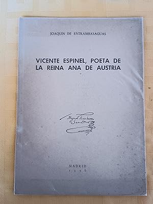 VICENTE ESPINEL, POETA DE LA REINA ANA DE AUSTRIA