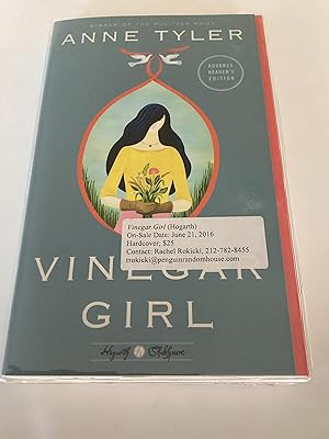 Seller image for Vinegar Girl (Advance Reading Copy) for sale by Brothers' Fine and Collectible Books, IOBA
