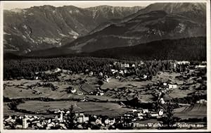 Ansichtskarte / Postkarte Flims Kanton Graubünden Schweiz, Ortspanorama vom Waldhaus von Spalegna...