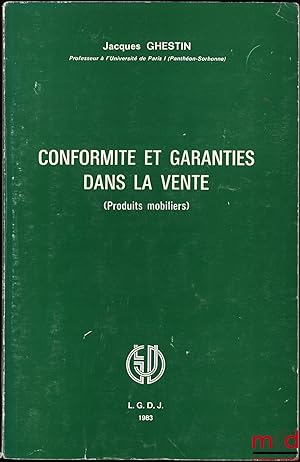 Seller image for CONFORMIT ET GARANTIES DANS LA VENTE (Produits mobiliers) for sale by La Memoire du Droit