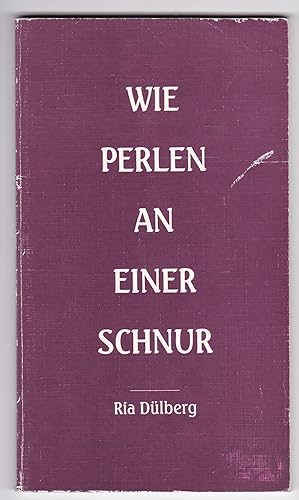 Wie Perlen an einer Schnur. Gedichte und Geschichten mit Zeichnungen von Gerhard Becker. Buch-Nr....