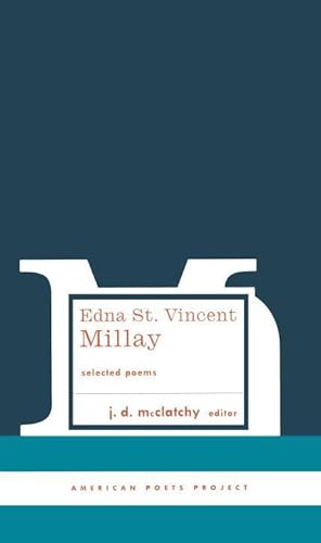 Bild des Verkufers fr Edna St. Vincent Millay: Selected Poems zum Verkauf von moluna