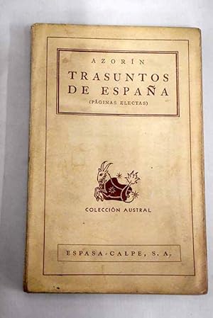 Imagen del vendedor de Trasuntos de Espaa a la venta por Alcan Libros