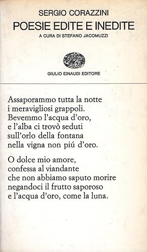 Poesie edite e inedite