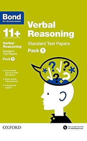 Seller image for Bond 11+: Verbal Reasoning Standard Test Papers: Pack 1 for sale by WeBuyBooks