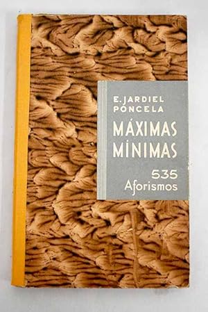 Imagen del vendedor de Mximas mnimas a la venta por Alcan Libros