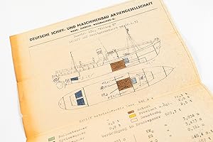 Deutsche Schiff- und Maschinenbau Aktiengesellschaft. Werk: Seebek, Wesermünde-G. - Bau-Nr. 632, ...