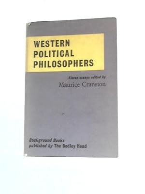 Bild des Verkufers fr Western Political Philosophers (Longman Background Books) zum Verkauf von World of Rare Books