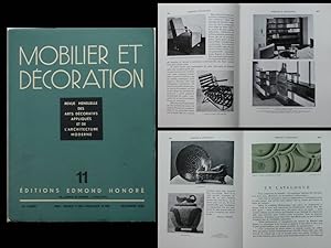 Mobilier et Décoration n°11 1932 LOUIS SOGNOT, ROUARD, MELA MUTER, JEAN LAUER
