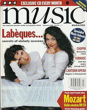 Imagen del vendedor de BBC Music Magazine February 1994 Volume 2, Number 6 a la venta por Ray Dertz