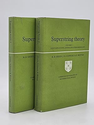 Imagen del vendedor de Superstring Theory: Volume 1: Introduction; Volume 2: Loop Amplitudes, Anomalies & Phenomenology. (2 volumes). a la venta por Zephyr Books