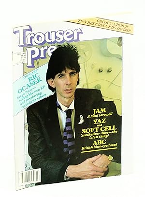 Bild des Verkufers fr Trouser Press Magazine, February [Feb.] 1983, Volume Nine, Number Twelve: Ric Ocasek Cover Photo zum Verkauf von RareNonFiction, IOBA