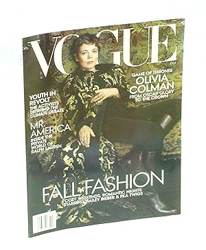 Imagen del vendedor de Vogue Magazine, U.S., October 2019 - Olivia Colman Cover Photo a la venta por RareNonFiction, IOBA