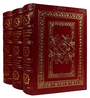 Seller image for THE CIVIL WAR : A NARRATIVE IN 3 VOLUMES SET: FORT SUMTER TO PERRYVILLE - FREDERICKSBURG TO MERIDIAN - RED RIVER TO APPOMATTOX SIGNED Easton Press for sale by Rare Book Cellar