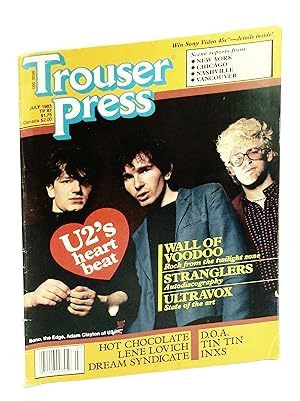 Seller image for Trouser Press Magazine, July 1983, Volume Ten, Number Five - U2 Cover Photo for sale by RareNonFiction, IOBA