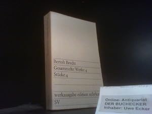 Brecht, Bertolt: Gesammelte Werke Bd. 4. Stücke 4 Gesammelte Werke in 20 Bänden, Werksausgabe