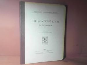 Bild des Verkufers fr Der rmische Limes in sterreich, Heft 16. (= Kaiserliche Akademie der Wissenschaften). zum Verkauf von Antiquariat Deinbacher