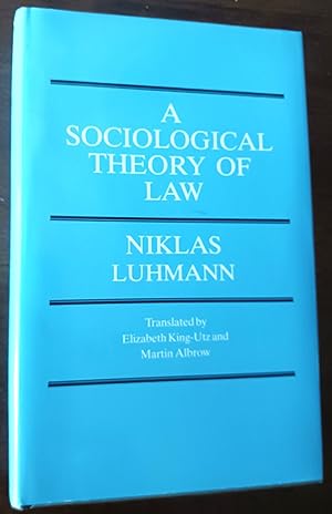Bild des Verkufers fr A Sociological Theory of Law (International Library of Sociology series) zum Verkauf von Gargoyle Books, IOBA