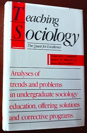 Bild des Verkufers fr Teaching Sociology: The Quest for Excellence zum Verkauf von Gargoyle Books, IOBA