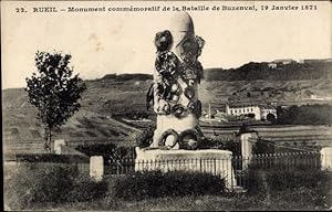 Ansichtskarte / Postkarte Rueil Hauts-de-Seine, Denkmal für die Schlacht von Buzenval, 1871