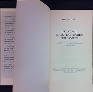 Imagen del vendedor de Grundriss einer praktischen Philosophie a la venta por books4less (Versandantiquariat Petra Gros GmbH & Co. KG)