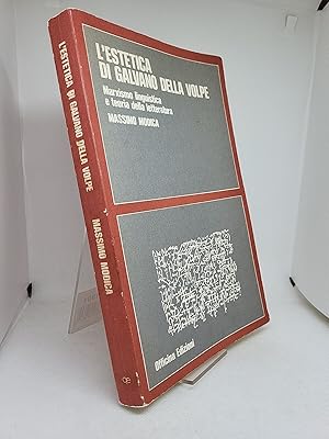 Immagine del venditore per L'estetica di Galvano Della Volpe venduto da Studio Bibliografico Stendhal