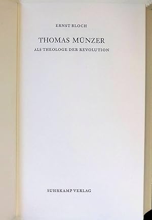Bild des Verkufers fr Thomas Mnzer: Als Theologe der Revolution. zum Verkauf von books4less (Versandantiquariat Petra Gros GmbH & Co. KG)