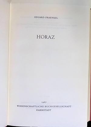 Image du vendeur pour Horaz. mis en vente par books4less (Versandantiquariat Petra Gros GmbH & Co. KG)