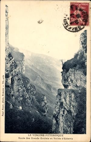 Ansichtskarte / Postkarte Vercors Drome, Route des Grands Goulets, Vallee d'Echevis
