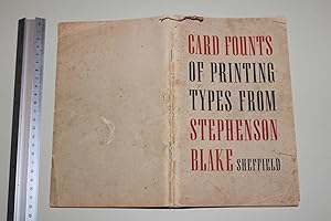 Card founts of printing types from Stephenson Blake, Sheffield