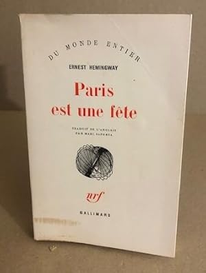 Image du vendeur pour Paris est une fte mis en vente par librairie philippe arnaiz