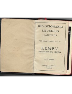 Devocionario litúrgico cánticos por un consiliario de A.C. IMITACIÓN DE CRISTO