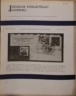 Seller image for Judaica Philatelic Journal, New York, NY, 1963-1972 [Newspaper] for sale by STaM