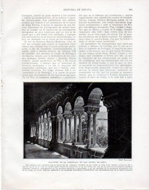 Seller image for LAMINA V33546: Claustro de la Colegiata de San Pedro de Soria for sale by EL BOLETIN