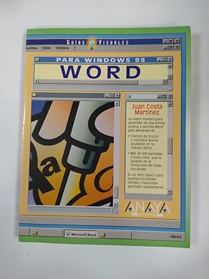 Imagen del vendedor de Word para Windows 95. Guas visuales. a la venta por TraperaDeKlaus