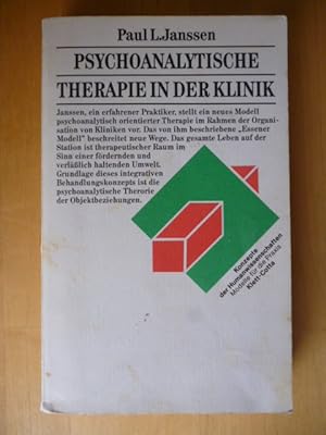 Seller image for Psychoanalytische Therapie in der Klinik. Konzepte der Humanwissenschaften. for sale by Versandantiquariat Harald Gross